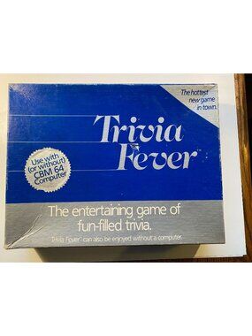 C64 TRIVIA FEVER  - 1984 Commodore 64 Video Game! No Disk!